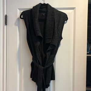 Banana Republic Black Knit Cardigan Vest